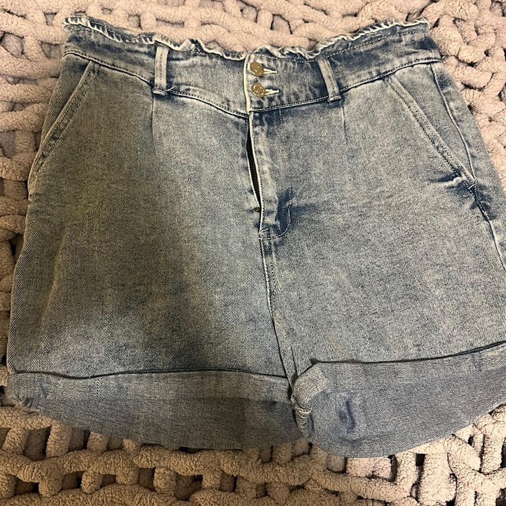 Wild fable denim paper bag shorts